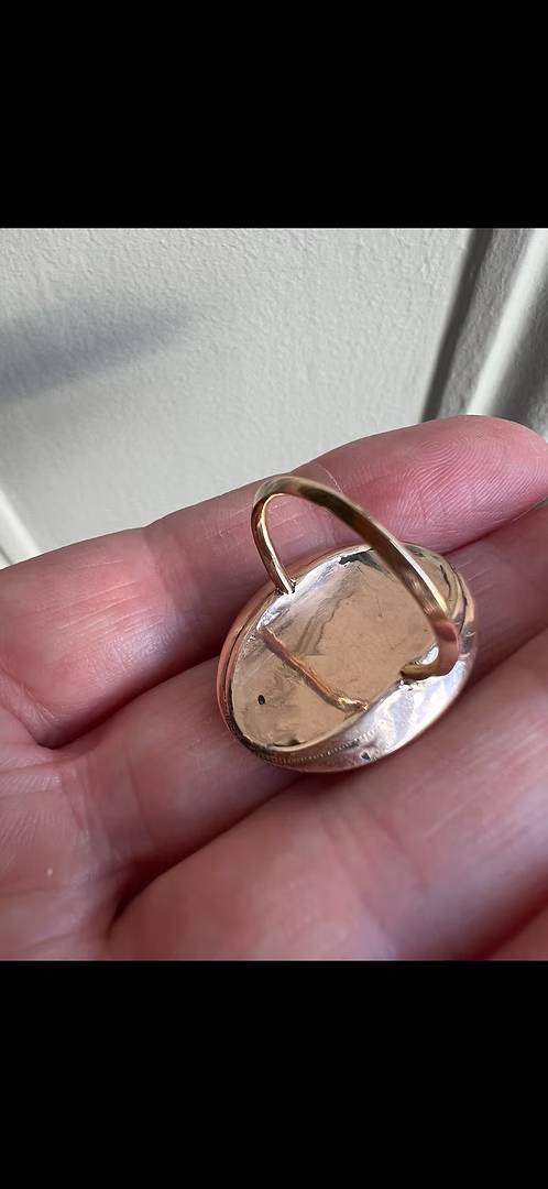 Portrait Miniature ring c.1760