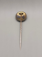 Essex crystal stickpin of jockey and racehorse