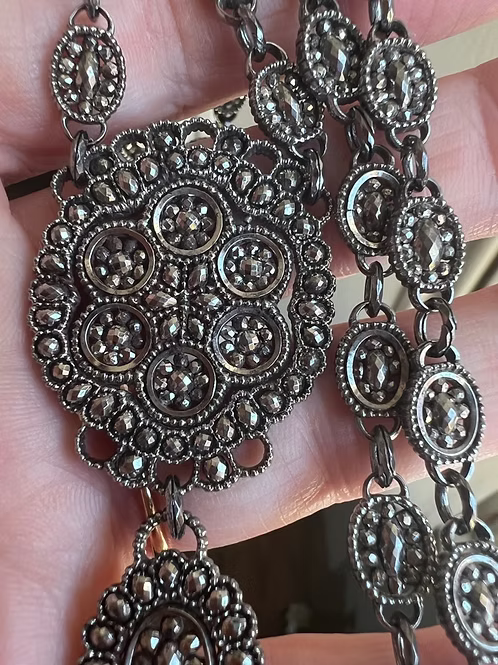 Georgian Cut Steel Necklace