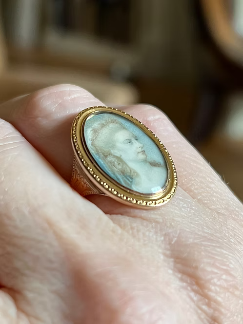 Scottish Portrait Miniature Ring