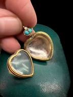 Victorian Crystal Heart Pendant