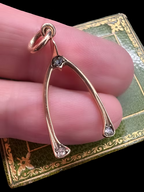 Victorian Diamond Wishbone Pendant