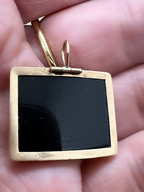 Micromosaic Spaniel pendant