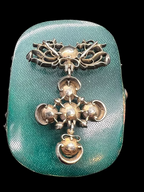 Ruby and River Pearl Rococo Pendant