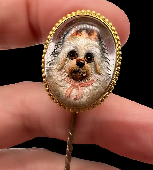 Westie Essex Crystal Stickpin