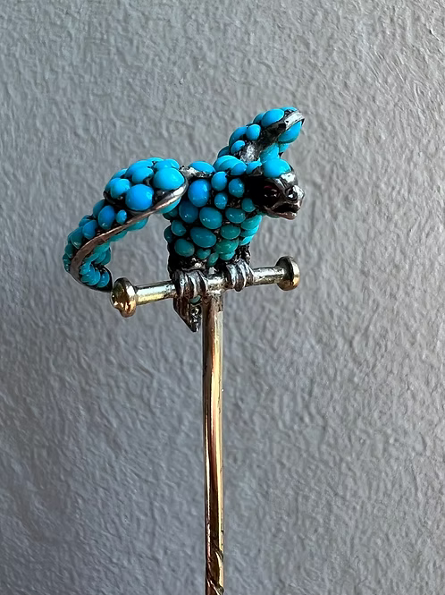 Turquoise Hawk Pin