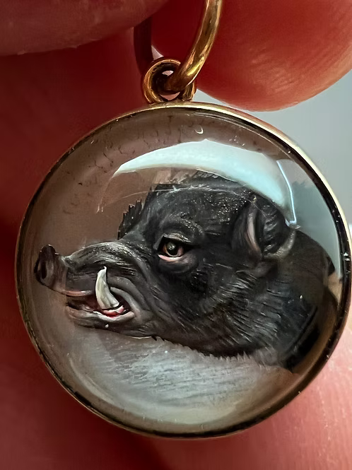 Wild Boar Essex Crystal Pendant