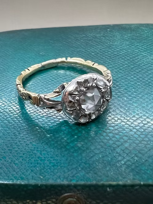 Georgian Rose Diamond Cluster 1741