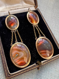 French Empire Agate Earrings