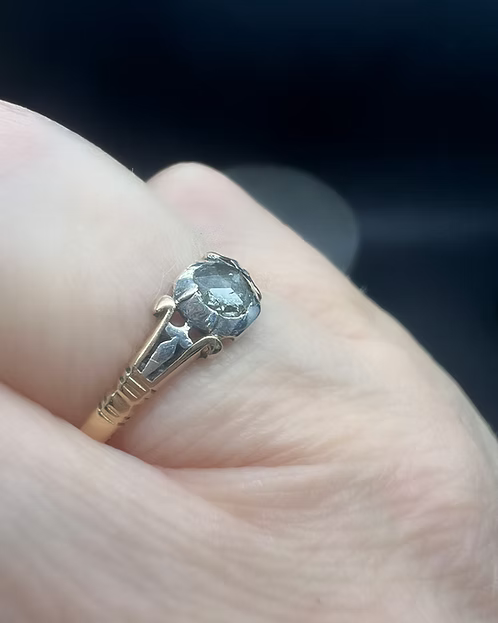 Georgian Rose Diamond Solitaire