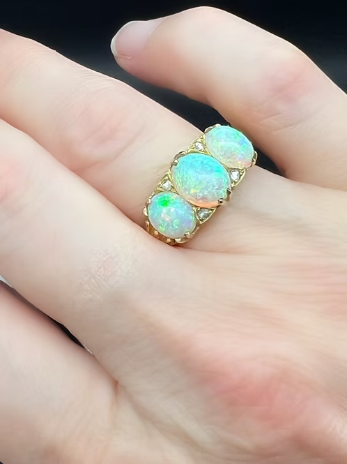 Victorian Opal 3 Stone