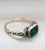 Emerald and Diamond Basket Back