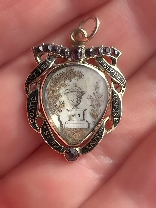 Georgian Mourning Heart c.1760