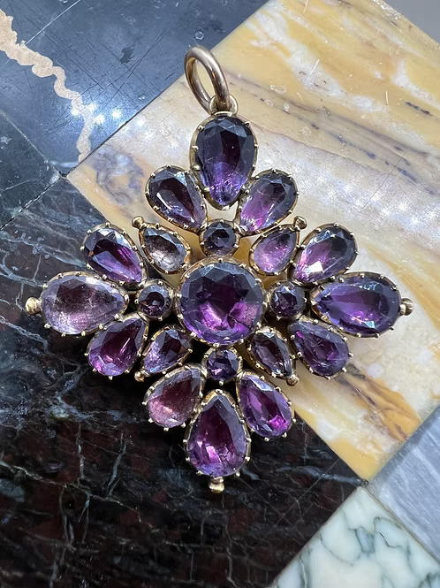 Foiled Amethyst Cruciform c.1810