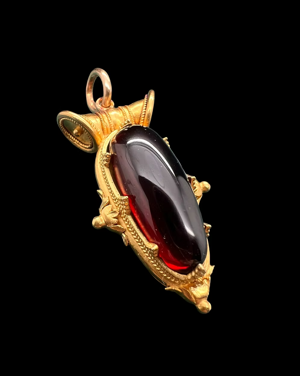 Archeological Revival Garnet Pendant