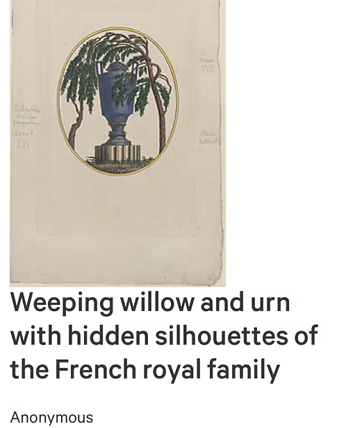 The Tomb of Louis XVI with Hidden Silhouettes