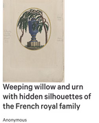 The Tomb of Louis XVI with Hidden Silhouettes
