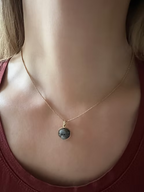 Labradorite Monkey Cameo Pendant