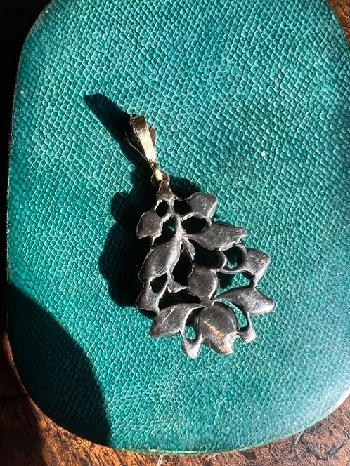 Rococo Rose Diamond Pendant