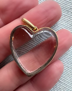 Victorian Rock Crystal Heart Locket