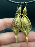 15ct Victorian Anthemion earrings