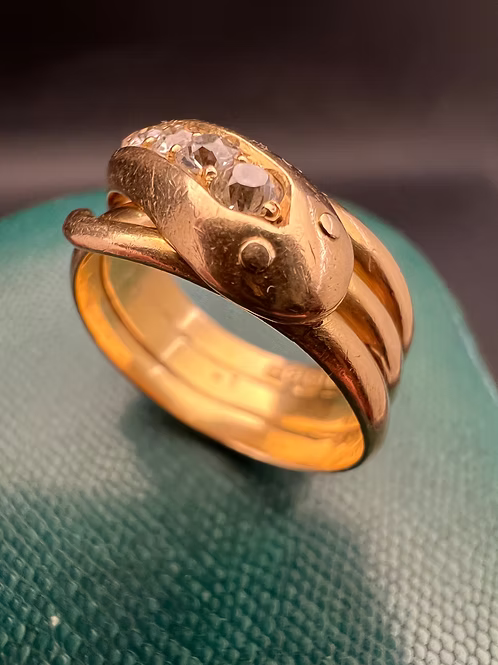 Diamond Snake Ring