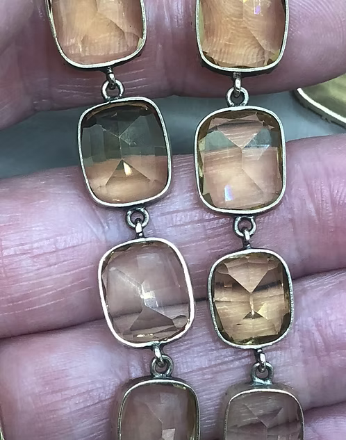 Citrine Georgian Rivière