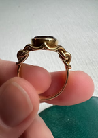 Garnet Intaglio Mourning Ring