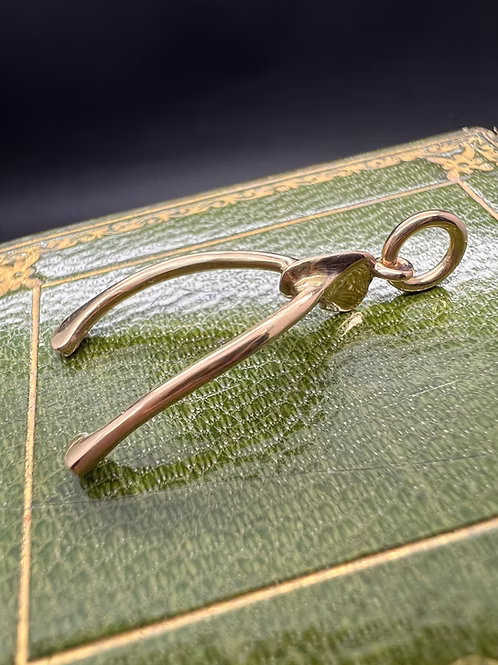 Victorian Diamond Wishbone Pendant
