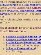 Elizabeth Kemeys Tynte 1838