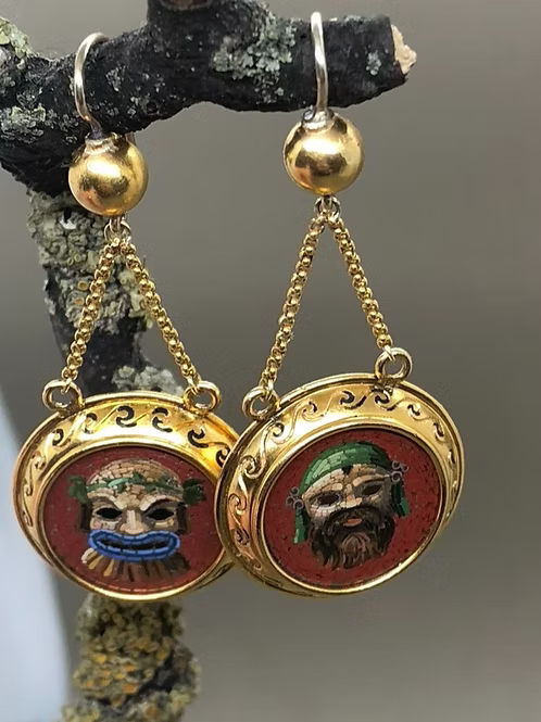 Micromosaic Pompeiian Masks