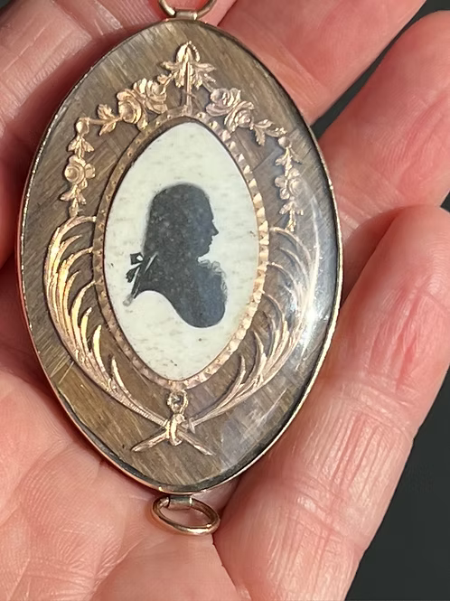 Mourning Silhouette Pendant
