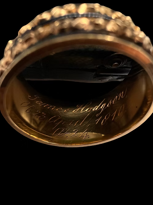 James Hodgson Mourning Ring 1819