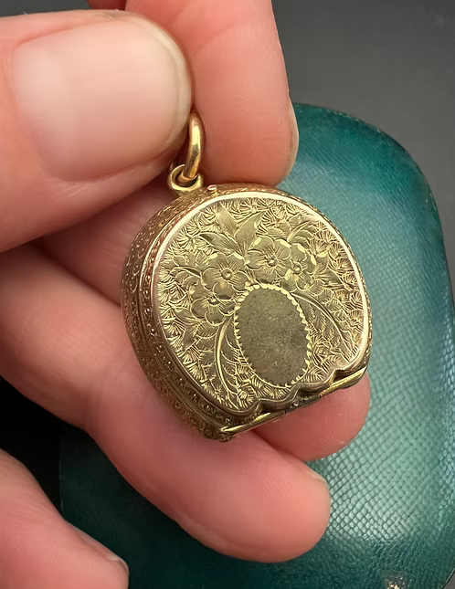 Victorian Horseshoe Locket Pendant