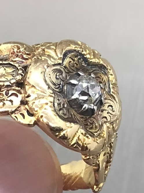 Diamond Mourning Ring 1844