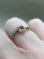 French Empire Swivel locket ring