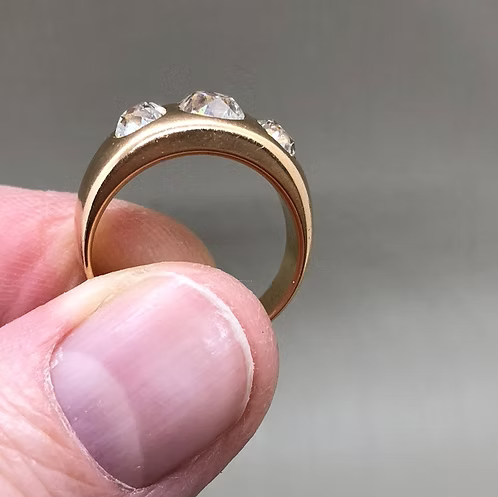Old Cut Diamond 3 Stone