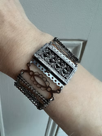 Steel Filigree Bracelet