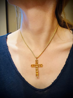 Topaz cross c.1840