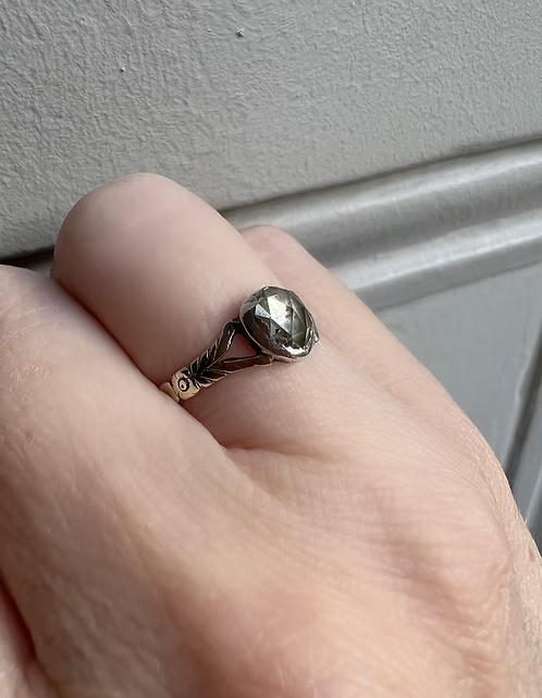 Georgian Rose-cut Heart Ring