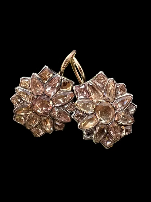 Portuguese Topaz Cluster Earrings
