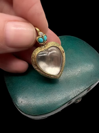 Victorian Crystal Heart Pendant