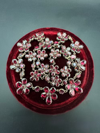 Georgian Garnet Pansy Necklace