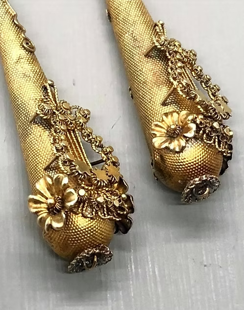 Regency Lyre earrings c.1820