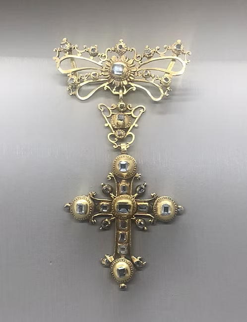 Iberian Diamond Cross Pendant