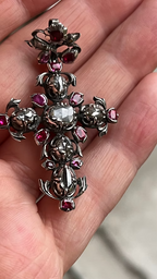 Rococo Ruby and Diamond Cross c.1760