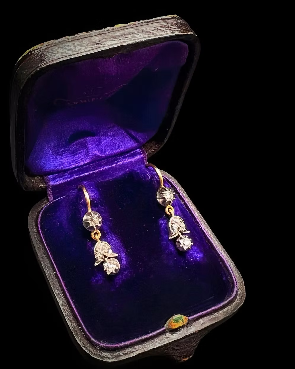 Victorian Old Cut Diamond Earrings