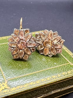 Portuguese Topaz Cluster Earrings