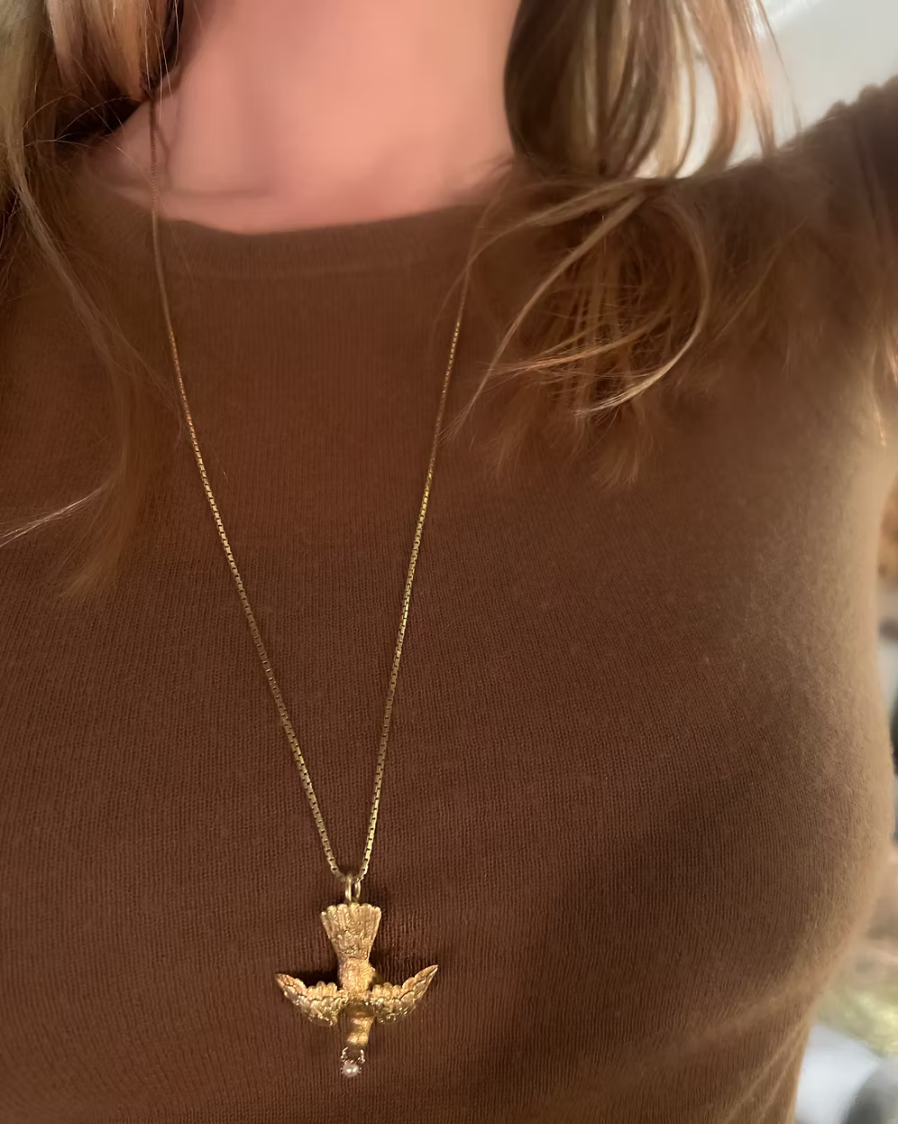 Victorian Dove Pendant