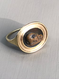 Agate Hare Cameo Ring